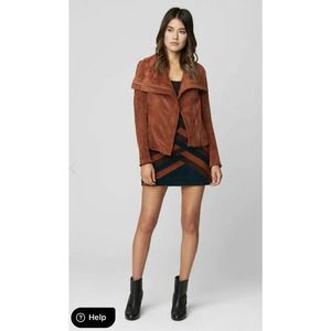 BlankNYC Amber Moto Jacket Faux Suede $98